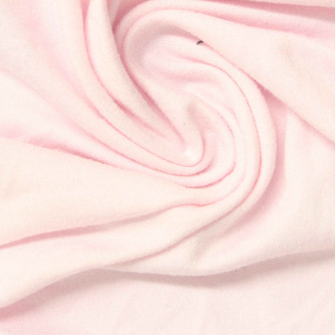 Brushed Polyester Stretch Milk Silk Knit Fabric, 190 gsm, 170 cm — Pink