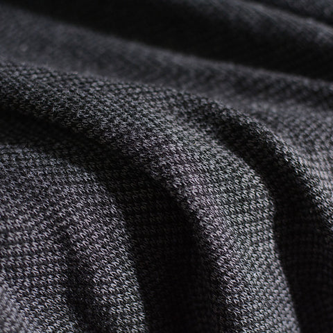 Dark Grey Marl Chunky Knit, Polyester, 210 gsm, 180 cm