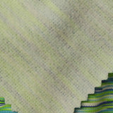 Green Horizontal-Stripe Interlock Knit, Polyester — photo 3