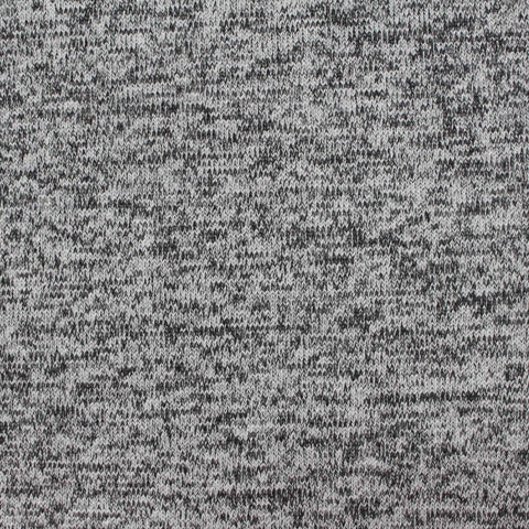Black Marl Chunky Knit, Viscose-Poly, 274 gsm