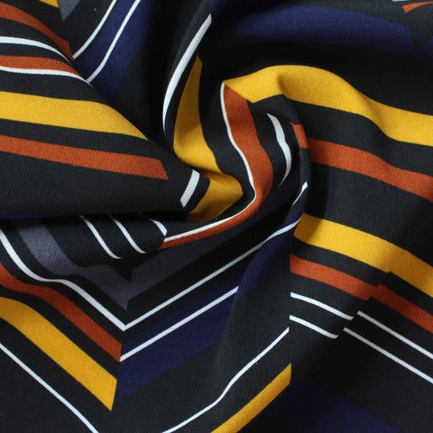 Black Chevron Woven, Polyester