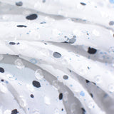 Black Splatters Woven, Polyester — photo 3