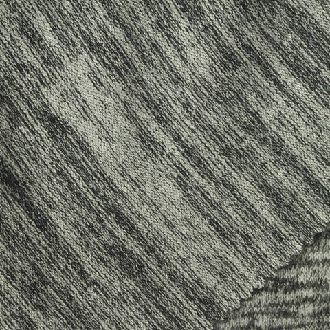 Dark Grey Marl Chunky Knit, Viscose-Poly, 200 gsm, 160 cm