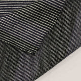 Black Horizontal-Stripe Jersey Knit, Viscose-Nylon — photo 3