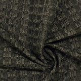 Black Squares Rib Knit, Poly-Viscose — photo 3