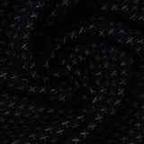 Jacquard Polyester Cotton Interlock Knit Fabric, 364 gsm, 200 cm — Navy — photo 3