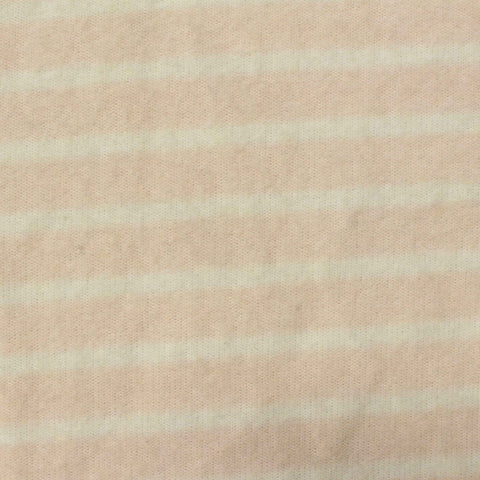Beige Stripe Jersey Knit, Polyester