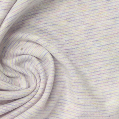 Purple Marl Interlock Knit, Poly-Viscose, 220 gsm