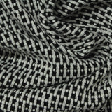 Black Geometric-Dash Chunky Knit, Poly-Spandex — photo 3