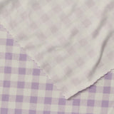 Light Purple Gingham Milk Silk Knit, Polyester — photo 3