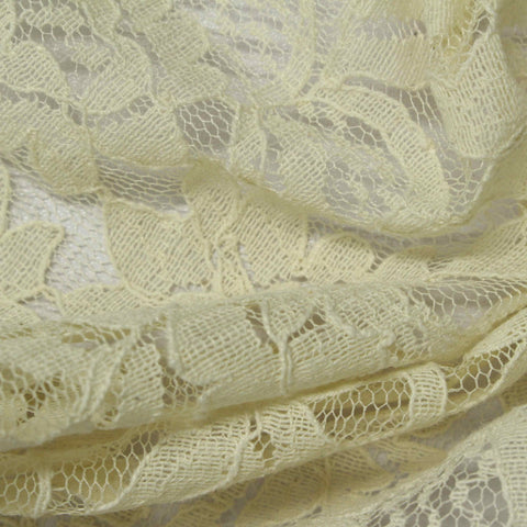 Cream Floral Lace, Cotton-Nylon, 145 cm, ref EF-243171