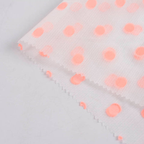Pink Dots Jacquard, Viscose-Nylon, 52 gsm, 144 cm, ref EF-11682
