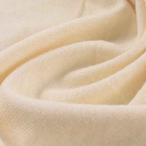 Brushed Acrylic Stretch Chunky Knit Fabric, 242 gsm, 150 cm — Beige