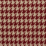 Red Houndstooth Jacquard, Polyester — photo 3