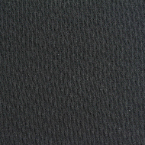 Cotton Polyester French Terry Fabric, 300 gsm, 180 cm — Black