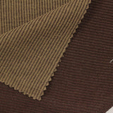 Brown Vertical-Stripe Rib Knit, Cotton-Poly — photo 3