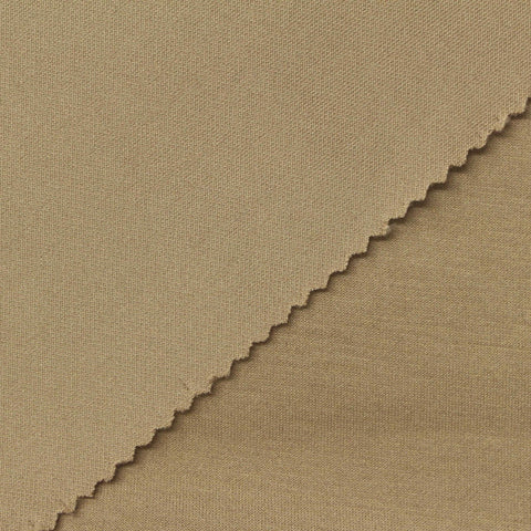 Polyester Viscose Stretch Scuba Knit Fabric, 280 gsm, 160 cm — Khaki, ref EF-263161