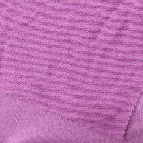 100% Polyester French Terry Fabric, 187 gsm, 170 cm — Purple