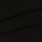 Cotton Stretch Jersey Knit Fabric, 160 gsm, 175 cm — Black — photo 3