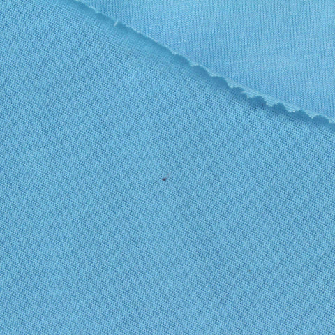Polyester Cotton Jersey Knit Fabric, 135 gsm, 152 cm — Blue