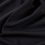 Polyester Stretch Linen-Look Fabric, 205 gsm, 165 cm — Black — photo 3