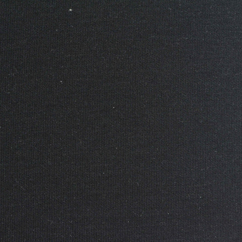 Polyester Modal Stretch Scuba Knit Fabric, 350 gsm, 180 cm — Black