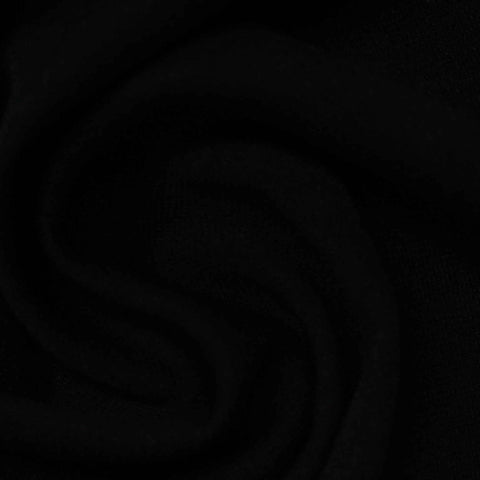 Polyester Stretch Ponte Knit Fabric, 212 gsm, 160 cm — Black