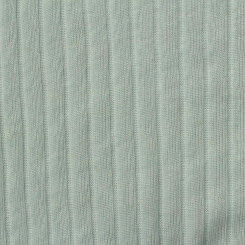 Polyester Cotton Rib Knit Fabric, 160 gsm, 180 cm — Blue