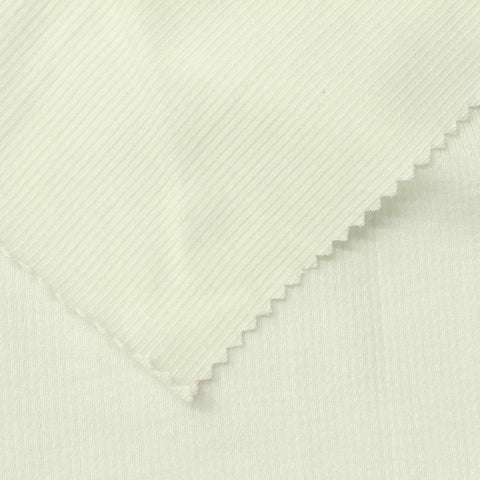 Off-White Rib Knit, Viscose