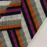 Polyester Metallic Stretch Rib Knit Fabric, 190 gsm, 125 cm — Khaki — photo 3