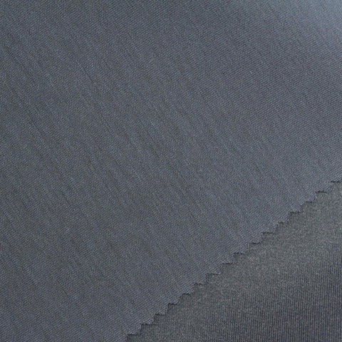 Dark Grey Heathered-Marl Scuba Knit, Poly-Cotton, 320 gsm