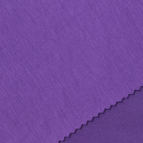 Polyester Viscose Stretch Scuba Knit Fabric, 320 gsm, 160 cm — Purple