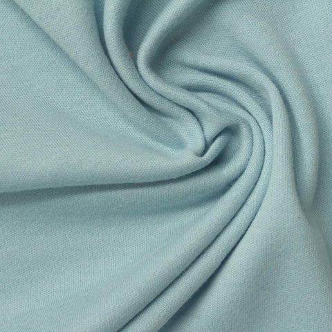 100% Cotton Interlock Knit Fabric, 220 gsm, 145 cm — Blue