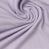 Polyester Viscose Stretch Rib Knit Fabric, 220 gsm, 240 cm — Purple — photo 3