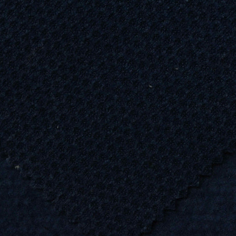 100% Polyester Chunky Knit Fabric, 300 gsm, 166 cm — Navy