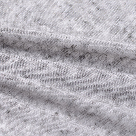 Light Grey Marl Jersey Knit, Poly-Linen