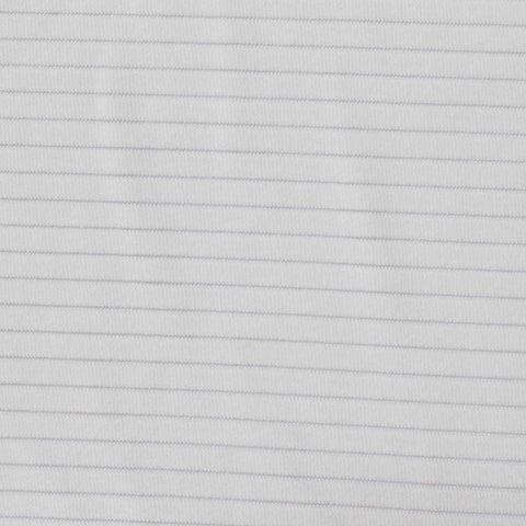 Striped Jersey Knit Fabric, 178 gsm, 165 cm — White