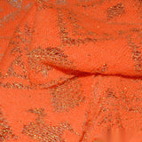 Orange Geometric-Diamond Chunky Knit, Acrylic-Metallic — photo 3