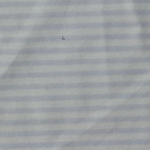 Light Blue Horizontal-Stripe Knit, Cotton-Poly