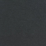 Polyester Cotton Stretch Rib Knit Fabric, 390 gsm, 130 cm — Black — photo 3