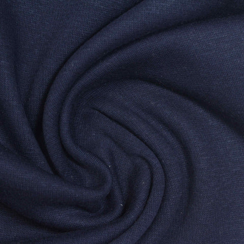 Dark Blue Marl Velvet, Poly-Cotton