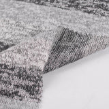 Grey Horizontal-Stripe Chunky Knit, Poly-Viscose — photo 3