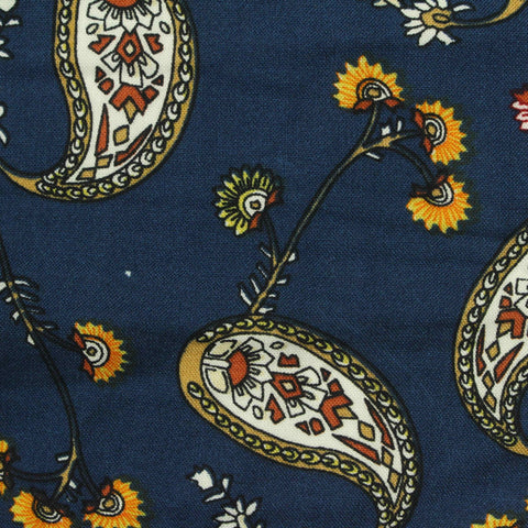 Cream Bold-Paisley Woven, Viscose