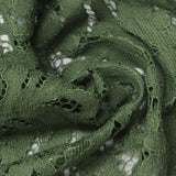 Olive Floral Lace, Cotton-Nylon — photo 3