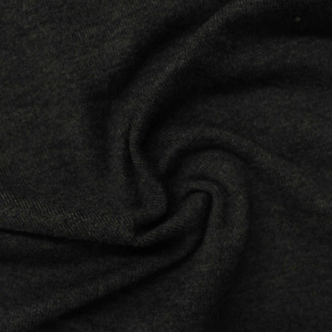 Dark Grey Marl Chunky Knit, Viscose, 295 gsm