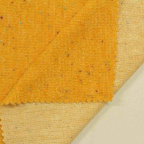 Yellow Marl Knit, Viscose-Poly