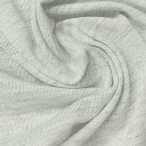 Light Grey Marl Jersey Knit, Poly-Tencel Lyocell, 155 gsm, 180 cm