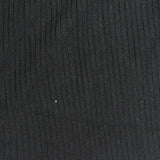 Viscose Stretch Rib Knit Fabric, 285 gsm, 130 cm — Black — photo 3