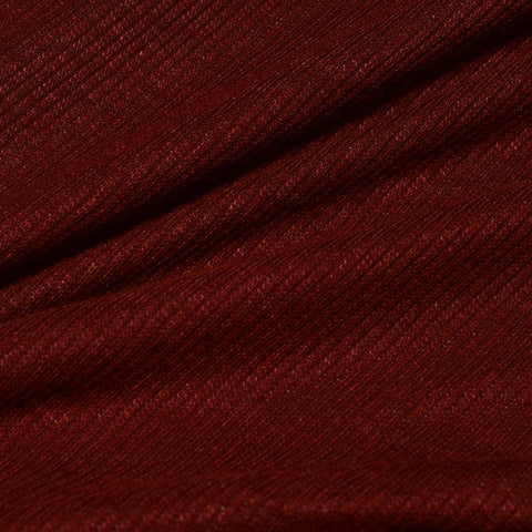 Viscose Stretch Rib Knit Fabric, 261 gsm — Red