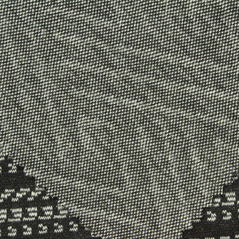 Black Lines Interlock Knit, Poly-Viscose
